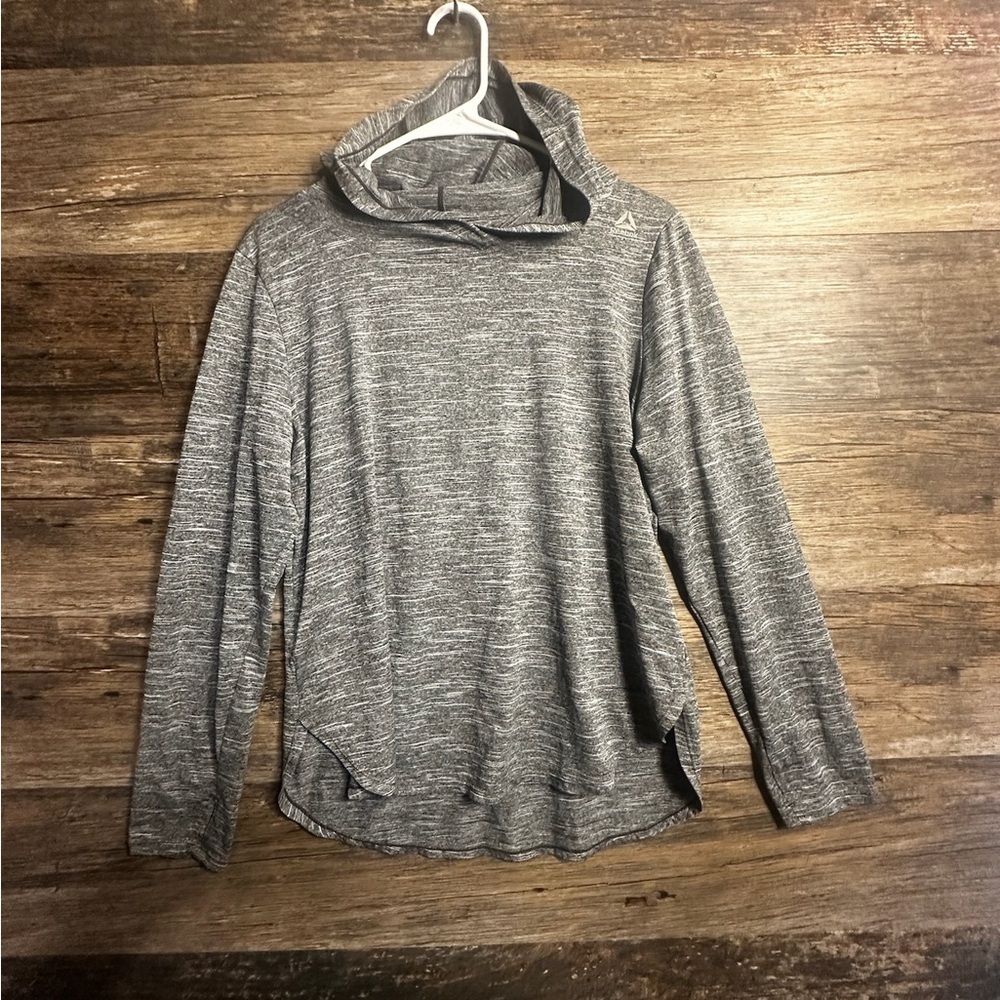 Reebok Gray Women’s Long Sleeve Hooded Shirt